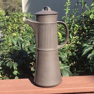 Dansk Flamestone Coffee Tea Pot Pitcher MCM Design Vintage Matte‎